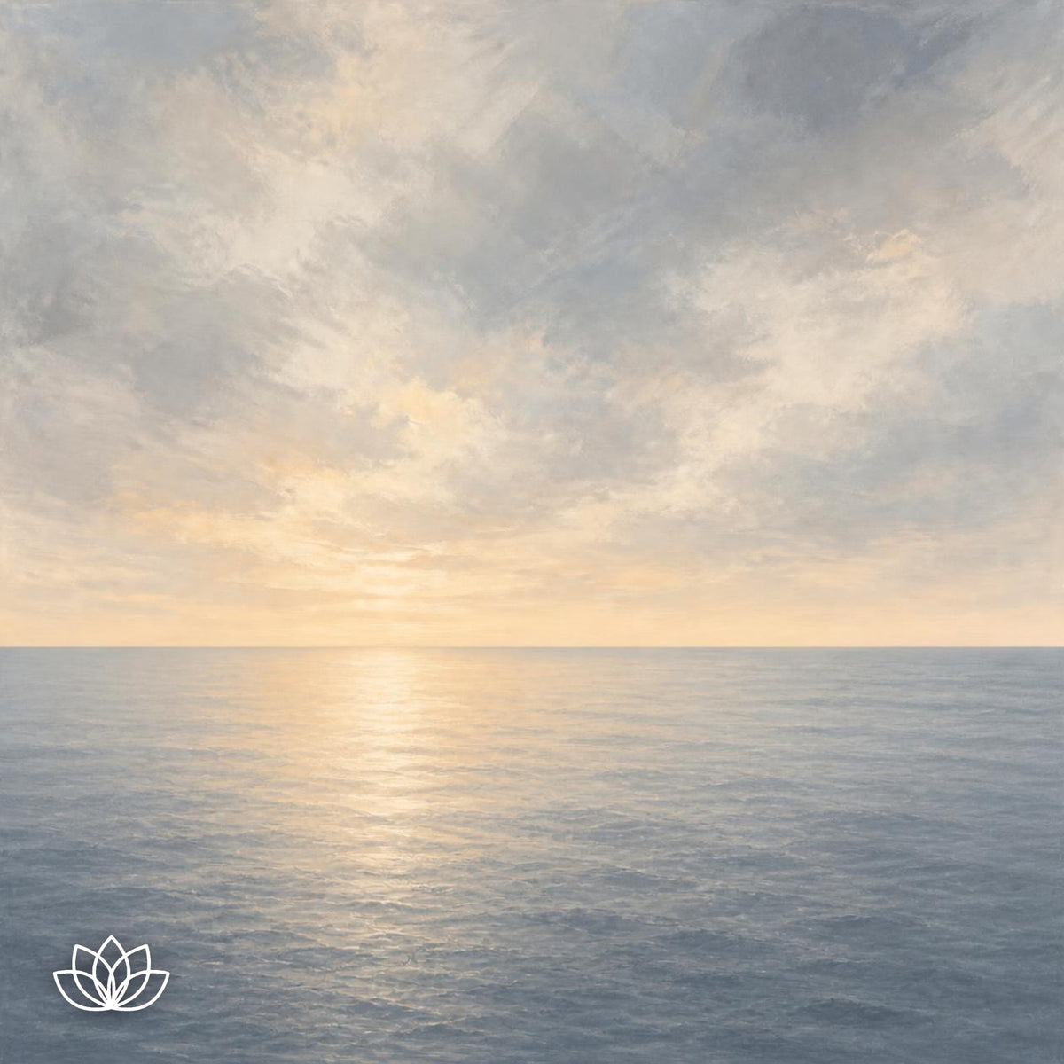 A wide calm horizon over open water at first light.